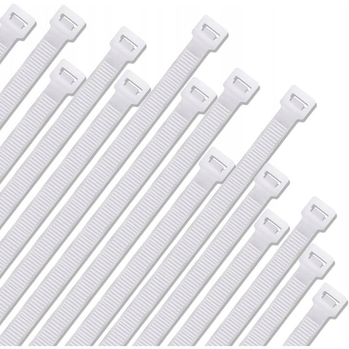 Opaska zaciskowa/opaska kablowa/zip/raps/trytytka 250x4,8mm (100szt) biała LEXTOOL (LXOP15)