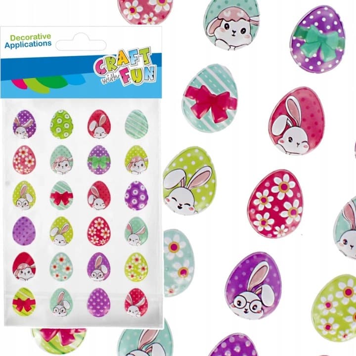 Naklejki Puffy Pisanki 24szt. CRAFT WITH FUN 531731