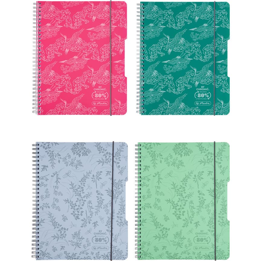 Kołozeszyt A5 80k kratka ECO PP COLORS mix kolorów 400198744 HERLITZ