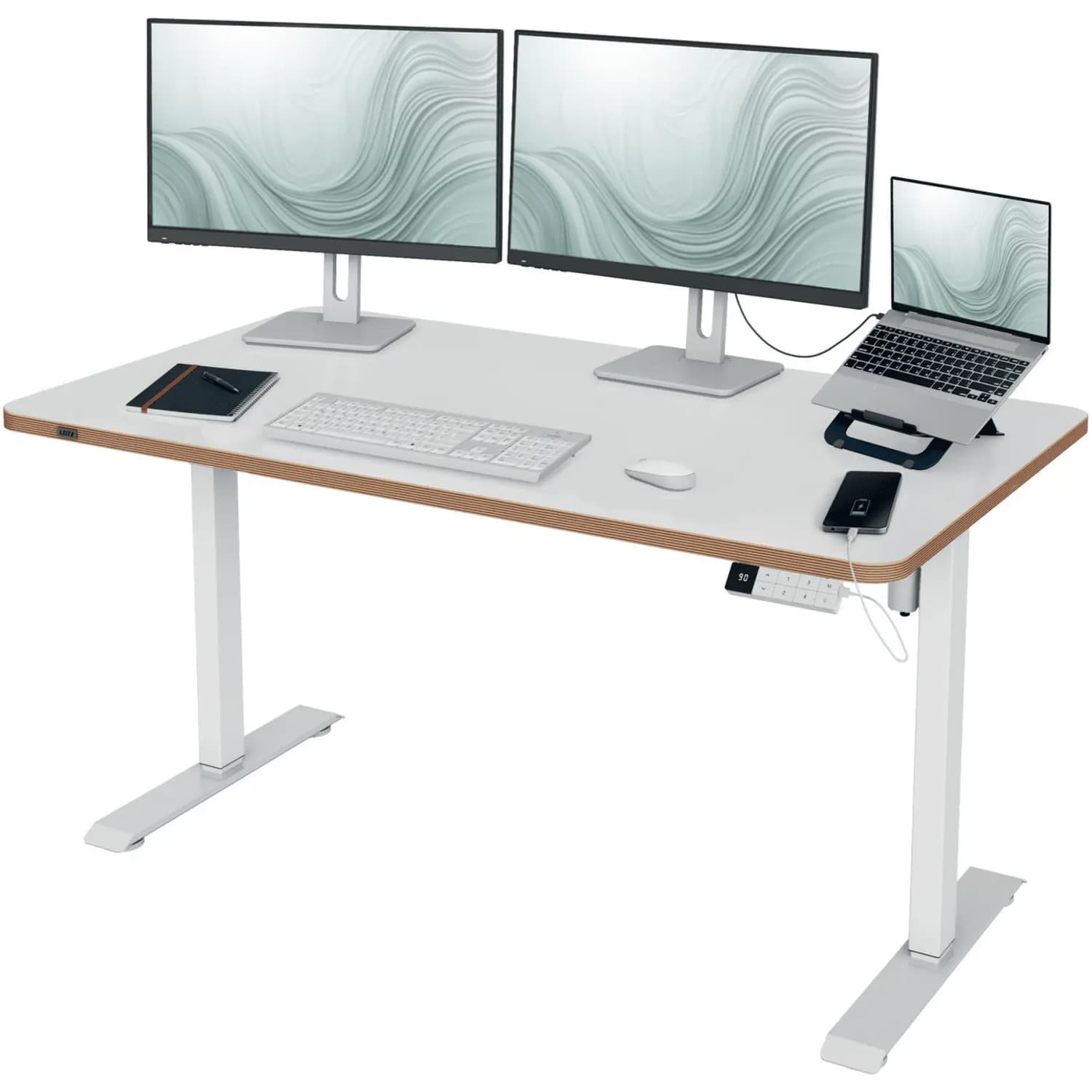 Biurko Leitz Ergo 140x80cm z elektryczną regulacją wysokości 67730001