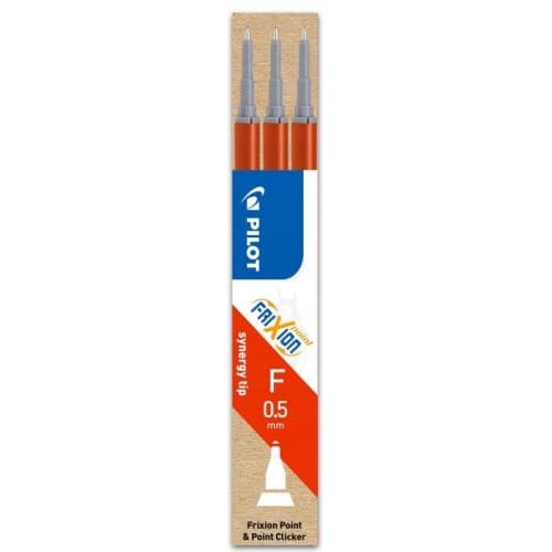 Wkład FRIXION POINT 0,5mm czerwony (3szt) BLS-FRPS-R-S5 PILOT