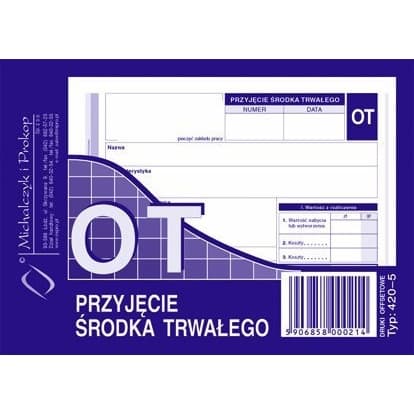 420-5 OT Przyjęcie środka trwałego Michalczyk i Prokop