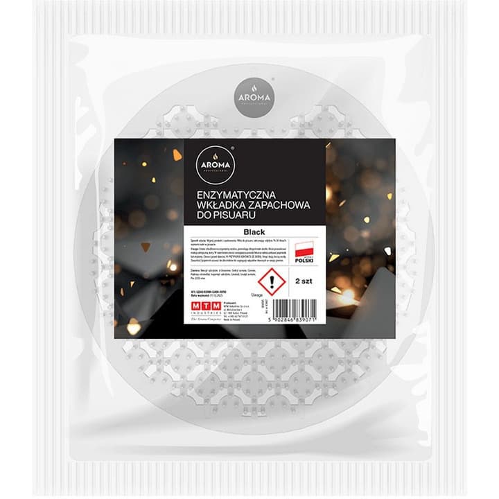 Wkładka zapachowa enzymatyczna do pisuaru Black (2szt.) AROMA PROFESSIONAL