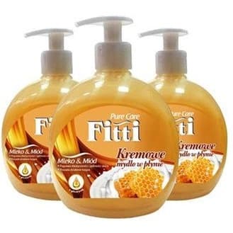 Mydło w płynie z dozownikiem FITTI 500ml mleko z miodem *21719
