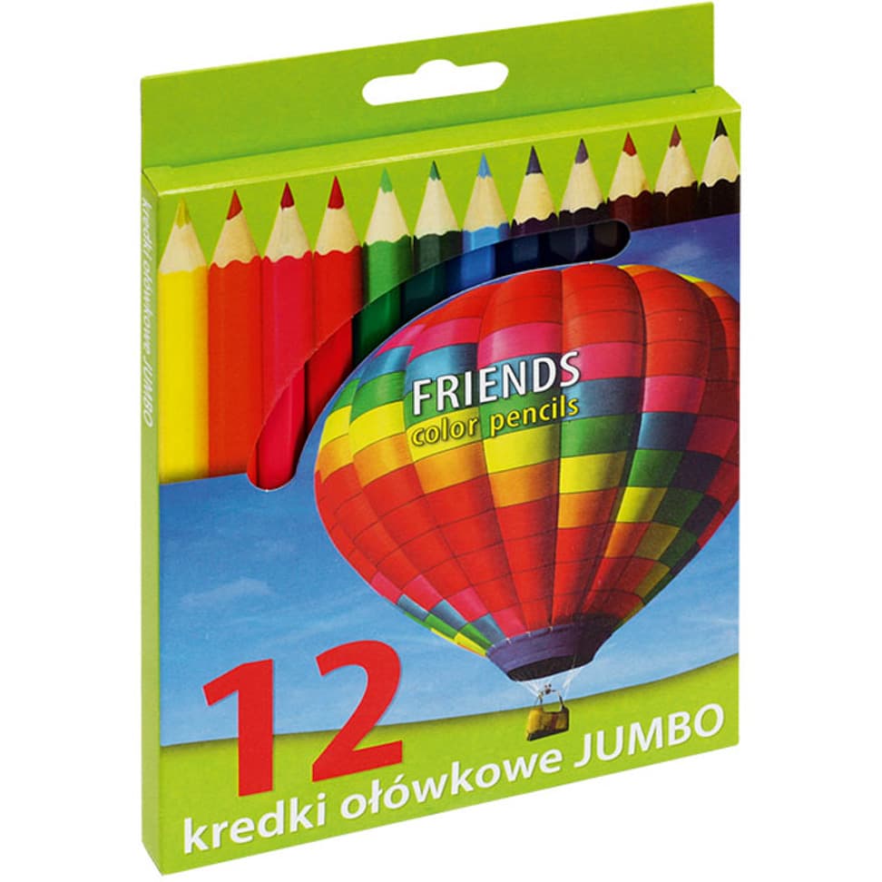 Kredki ołówkowe 12kol JUMBO KOLOR 170-1370 GRAND