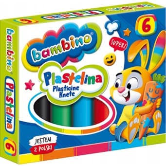 Plastelina dla dzieci Zestaw 6 kolorów BAMBINO St.Majewski