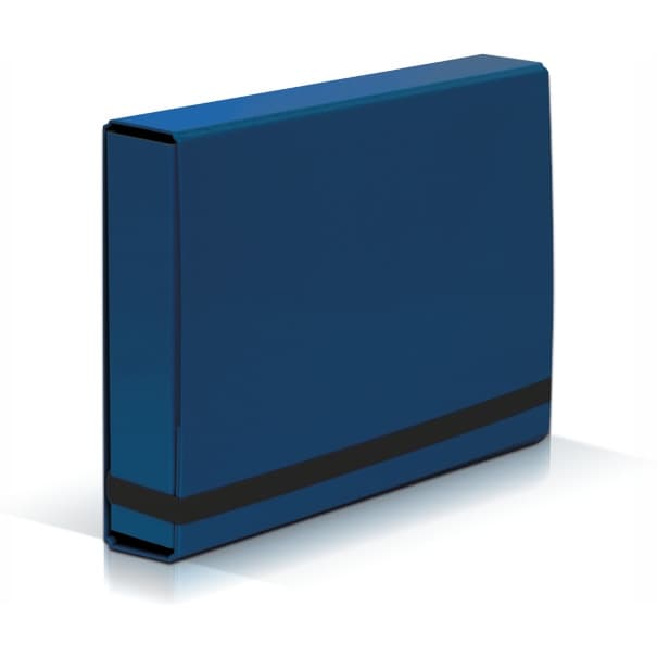 Teczka z gumką BOX CARIBIC niebieska 5cm 341/03 VAUPE