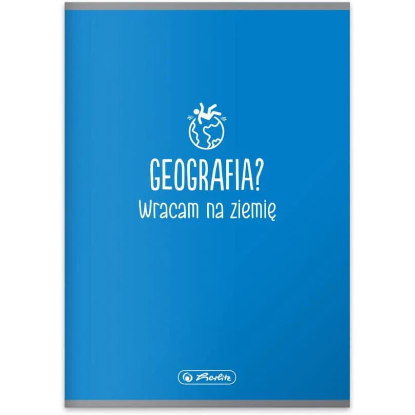 Zeszyt szkolny przedmiotowy A5 60 kartek w kratkę 70g GEOGRAFIA 400197996 HERLITZ