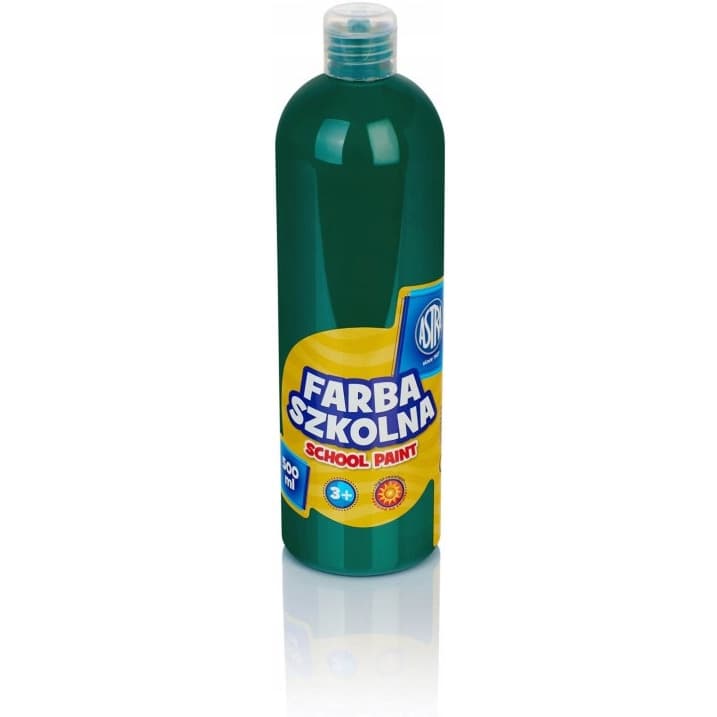 Farba plakatowa w tubkach 500ml szkolna zielona ciemna 301109005 ASTRA