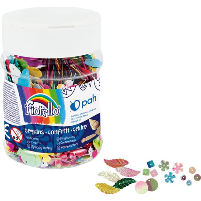 Cekiny konfetti MIX GR-C70-M FIORELLO słoik 70g. 170-2538