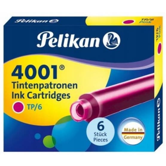 Naboje krókie ciemne różowe (6szt.) 100435993 PELIKAN