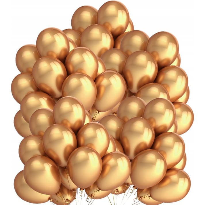 Balony metalizowane złote 12" (50szt.) FIORELLO 170-2635