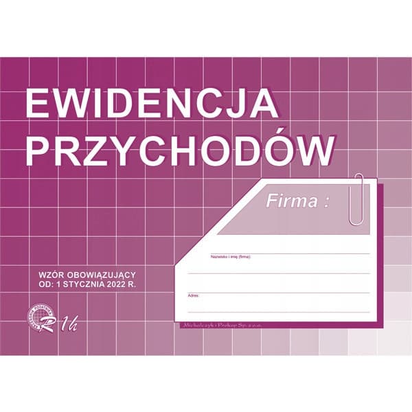 R01-H Ewidencja przychodów A5 (aktualny do końca 2025) Michalczyk i Prokop