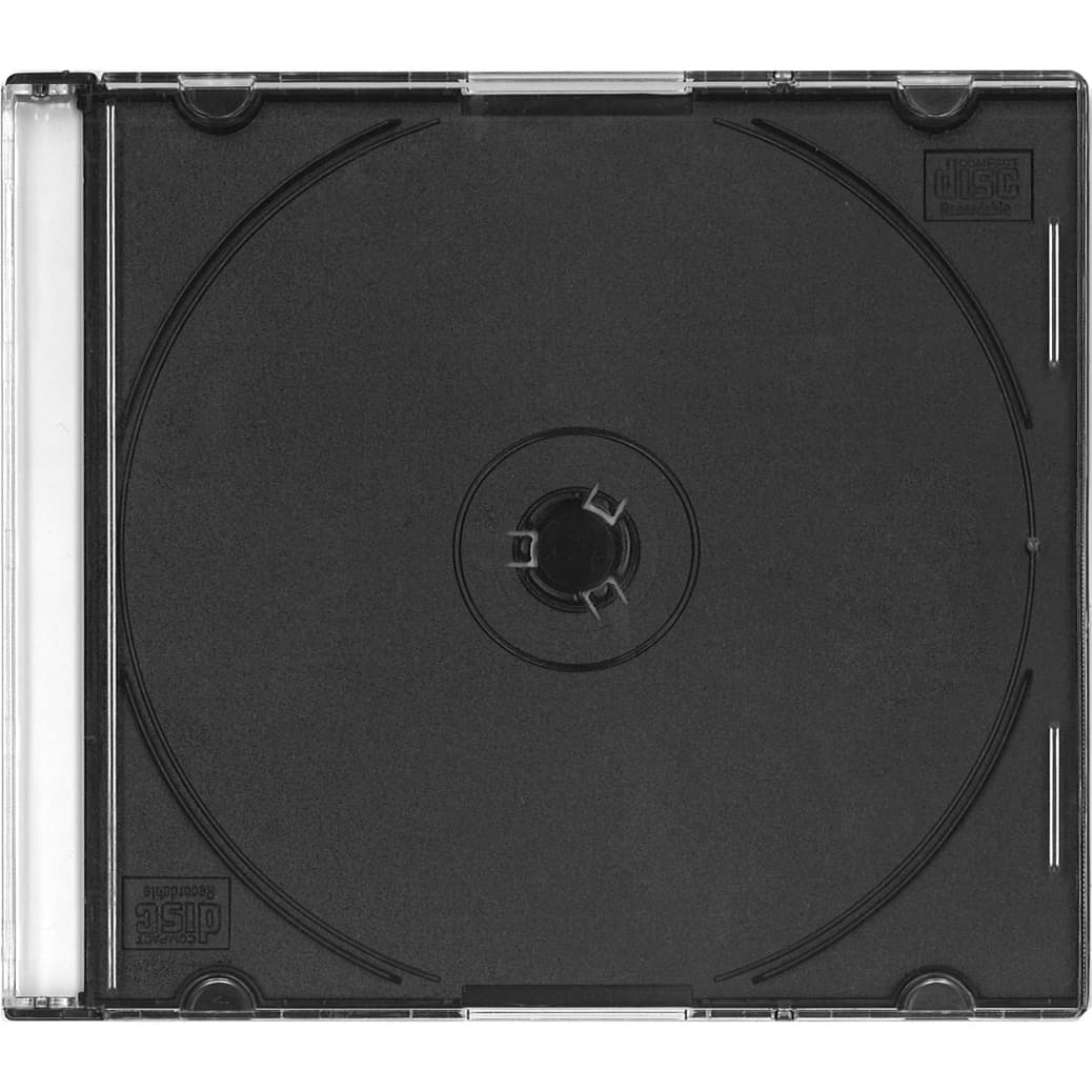 Pudełko na płytę CD slim 5,2mm czarna taca (44843) OMEGA