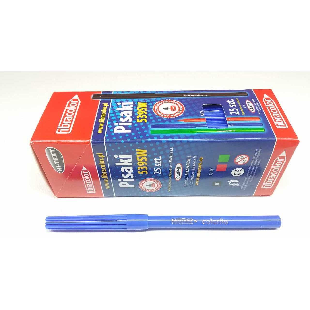 Flamastry FIBRACOLOR 539 (25) niebieskie