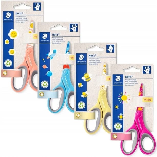 Nożyczki Noris dla dzieci 14cm kolorowy nadruk, blister S 965 14P BK STAEDTLER