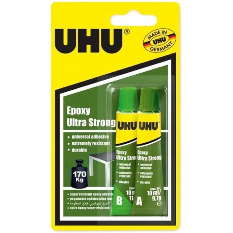 Klej UHU 170kg EPOXY Ultra Strong 2x 10ml 37550