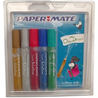 Klej z brokatem S.SCINTILLOS 5kol. S0894860 Paper Mate