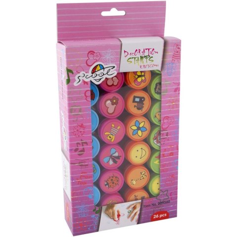 Pieczątka dekoracyjna S`COOL SET EMOTIONY ( 26sztuk ) 009560 LEVIATAN