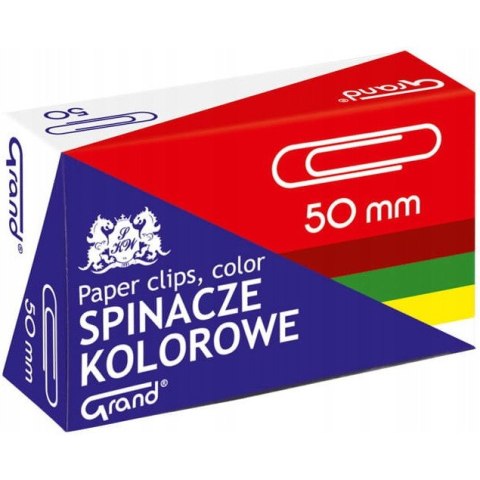 Spinacz kolorowy R-50 -50szt.GRAND 110-1661