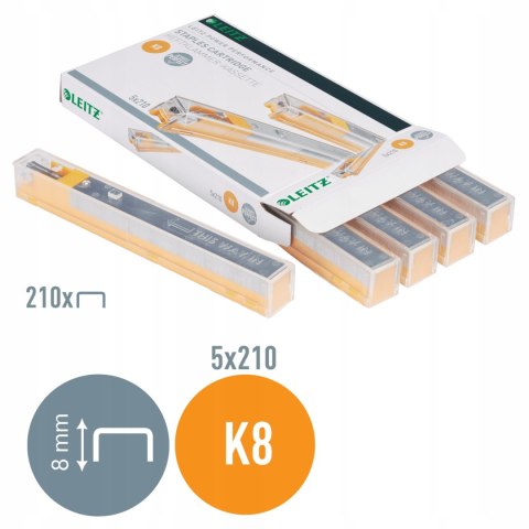 Zszywki K8 do zszywacza kasetowego 5551 i 5550 26/80 LEITZ