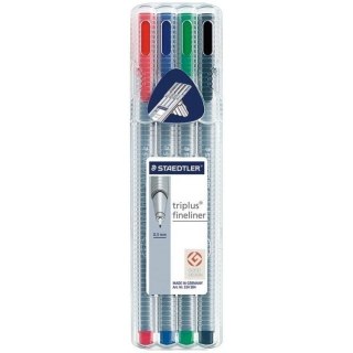 Cienkopis TRIPLUS FIN 4szt 0.3 STAEDTLER 334 -SB4