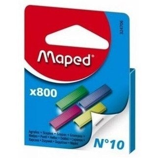 Zszywki kolorowe No.10 800szt 032470 MAPED