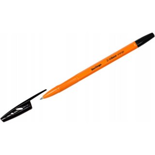 Długopis olejowy ze skuwką Tribase Orange 0.7 mm czarny 265892 BERLINGO