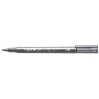 Flamaster pędzelkowy Metallic brush srebrny S 8321-81 Staedtler