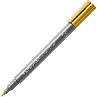 Flamaster pędzelkowy Metallic brush złoty S 8321-11 Staedtler