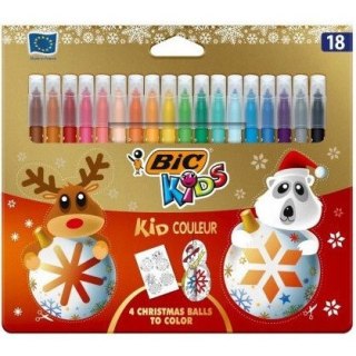 Flamastry KID COULEUR 18 kolorów CHRISTMAS BIC 962549