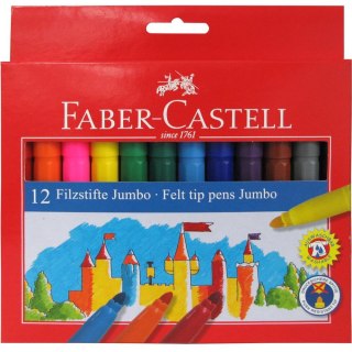 Flamastry ZAMEK JUMBO 12kol. FC554312 opakakowanie kartonowe 554312 Faber-Castell