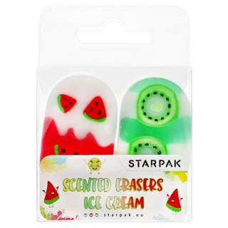 Gumka do mazania zapachowa ICE CREAM 2szt. STARPAK 505326