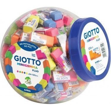 Mini gumka GIOTTO neon pojemnik 232700