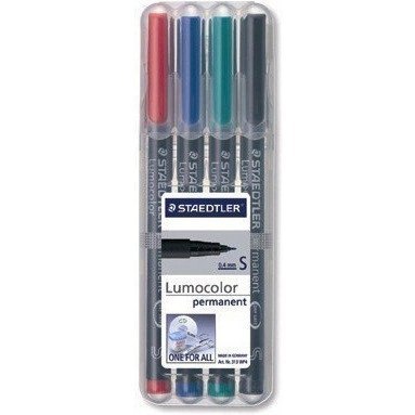 Foliopis permanentny B314 WP4 etui 4szt. STAEDTLER S314WP4