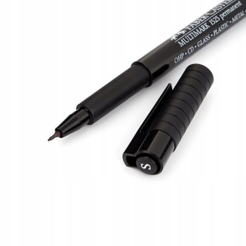 Foliopis z gumką OHP MULTIMARK S 0.4mm czarny 152399 FABER-CASTELL