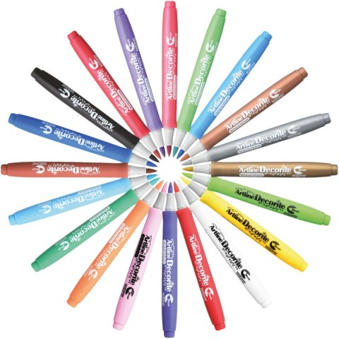 Marker dekoracyjny DECORITE brush ARTLINE mix 30szt. AR-035 TOMA