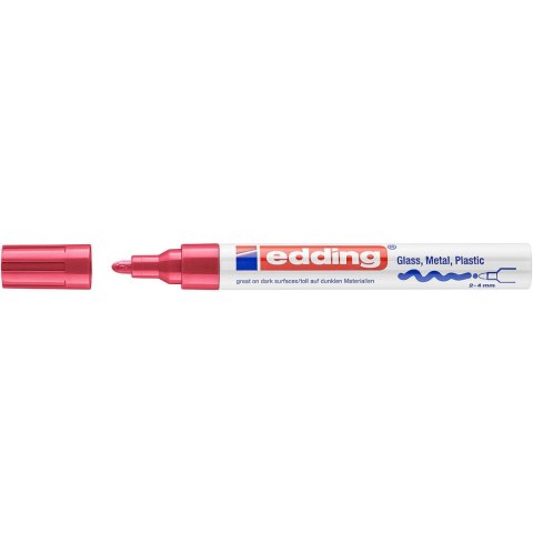 Marker lakierowy 2-4mm 750 czerwony okrągłą końcówka 750/002/CZ EDDING