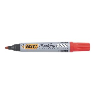 Marker permanentny 2000 czerwony BIC ECO okrągła końcówka 8209133