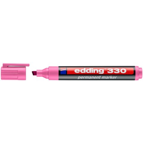 Marker permanentny 330-9 różowy ścięta końcówka 330/009/R EDDING