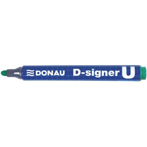 Marker permanentny D-SIGNER U zielony okrągła koncówka 2-4mm 7371001-06PL DONAU