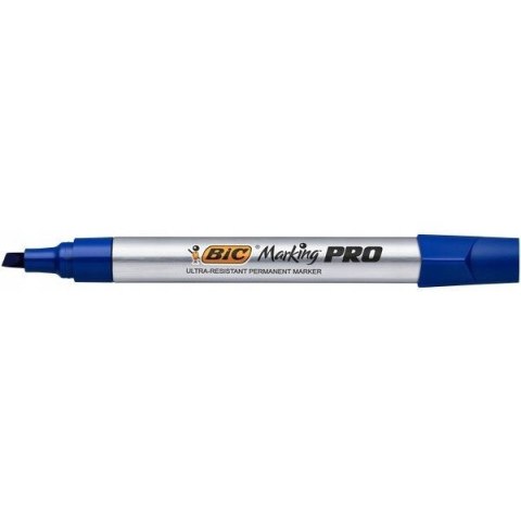 Marker permanentny PRO niebieski ścięta końcówka 964803 BIC