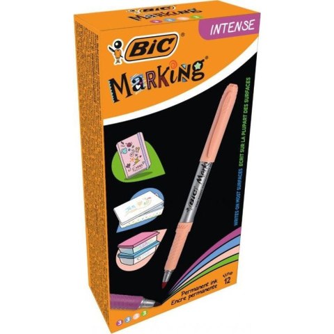 Markery BIC permanentne INTENSE zielony, brzoswkinia, błękitny,fiolet po3szt. 950469