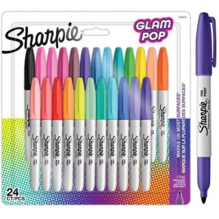 Markery permanentne SHARPIE Glam Pop 24 kolory 2198779