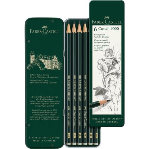 Ołówek CASSTELL 9000 (6szt.) 119063 FC FABER-CASTELL