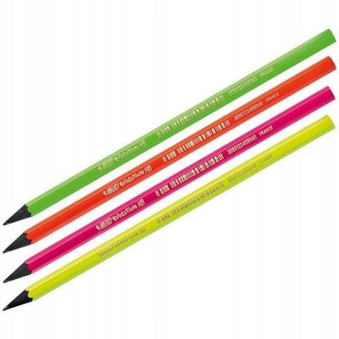 Ołówek EVOLUTION FLUO bez gumki 940757 BIC