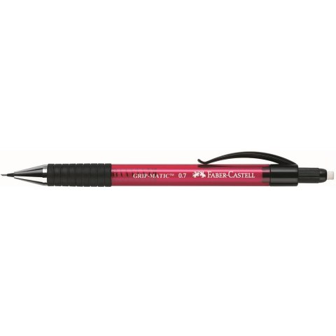 Ołówek automatyczny GRIP-MATIC 0.7mm czerwony 137721 Faber-Castell