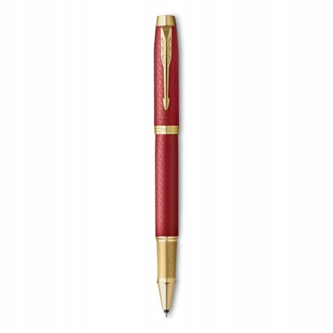 Pióro kulkowe IM PREMIUM RED złote wykończenie 2143647 PARKER