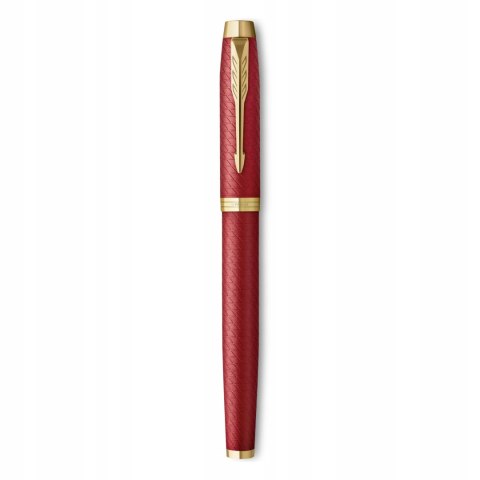 Pióro kulkowe IM PREMIUM RED złote wykończenie 2143647 PARKER