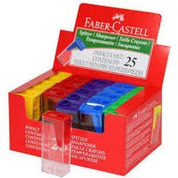 Temperówka plasitkowa KONTENER ICE mix kolor 581526 FABER-CASTELL